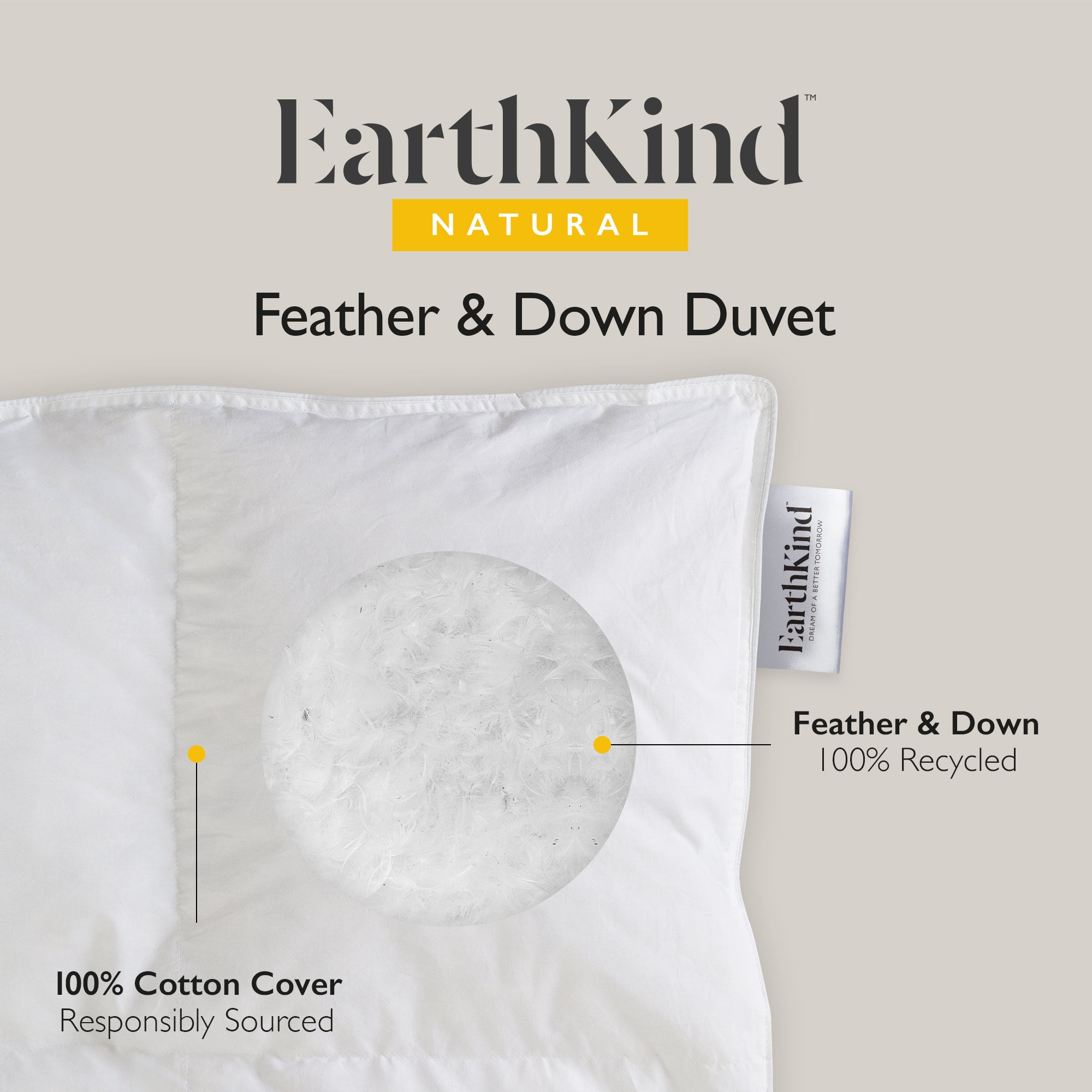 EarthKind™ sustainable Feather and Down Duvet