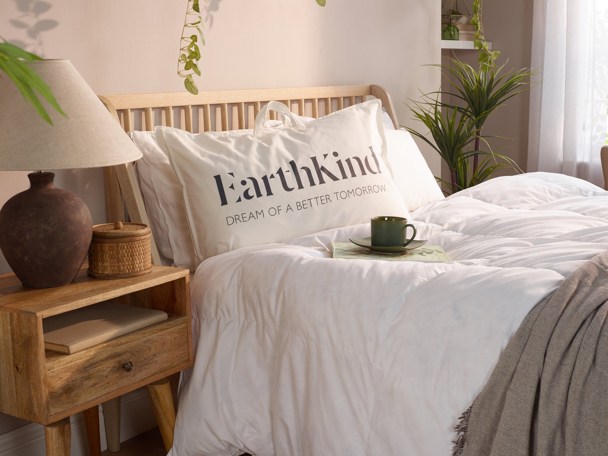 EarthKind™ sustainable Feather & Down Support Pillow